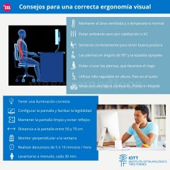 Consejos para una correcta ergonomía visual - Instituto Oftalmológico Tres Torres