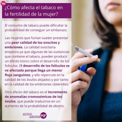 ¿Cómo afecta el tabaco en la fertilidad de la mujer? - Instituto de Medicina EGR