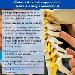 Ventajas de la endoscopia cervical  frente a la cirugía convencional - Ricardo Casal Grau