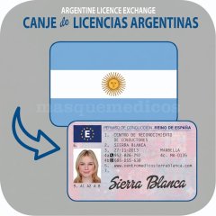 CANJES DE PERMISOS DE CONDUCIR ARGENTINOS - Centro Médico Sierra Blanca