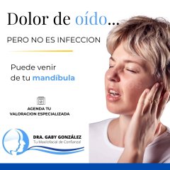 Dolor de oído, dolor de mandíbula y dolor de cabeza pueden estar relacionados. ATM y mandíbula. - Laura Gabriela González Valdez