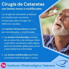 Cirugía de cataratas - Instituto Oftalmológico de Talavera