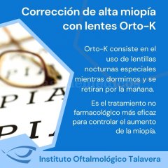 Corrección de alta miopía con lentes orto-k - Instituto Oftalmológico de Talavera
