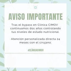 24 meses de seguimiento médico tras bypass gástrico - Clínica CIMOV