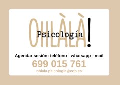 Agenda una sesión - Ohlàlà! Psicología